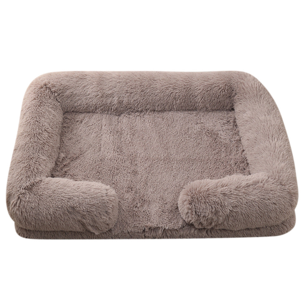 Plush Round Pet Bed For Warm And Cozy Winter Sleep