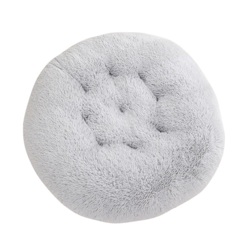 Round Plush Pet Bed Mat For Warm And Comfortable Sleep