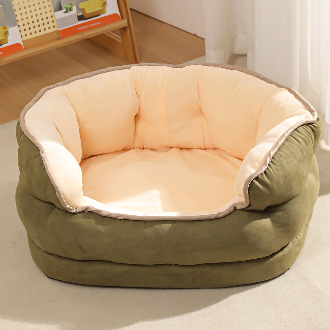 Plush Pet Sofa Bed With Thick Washable Warm Design