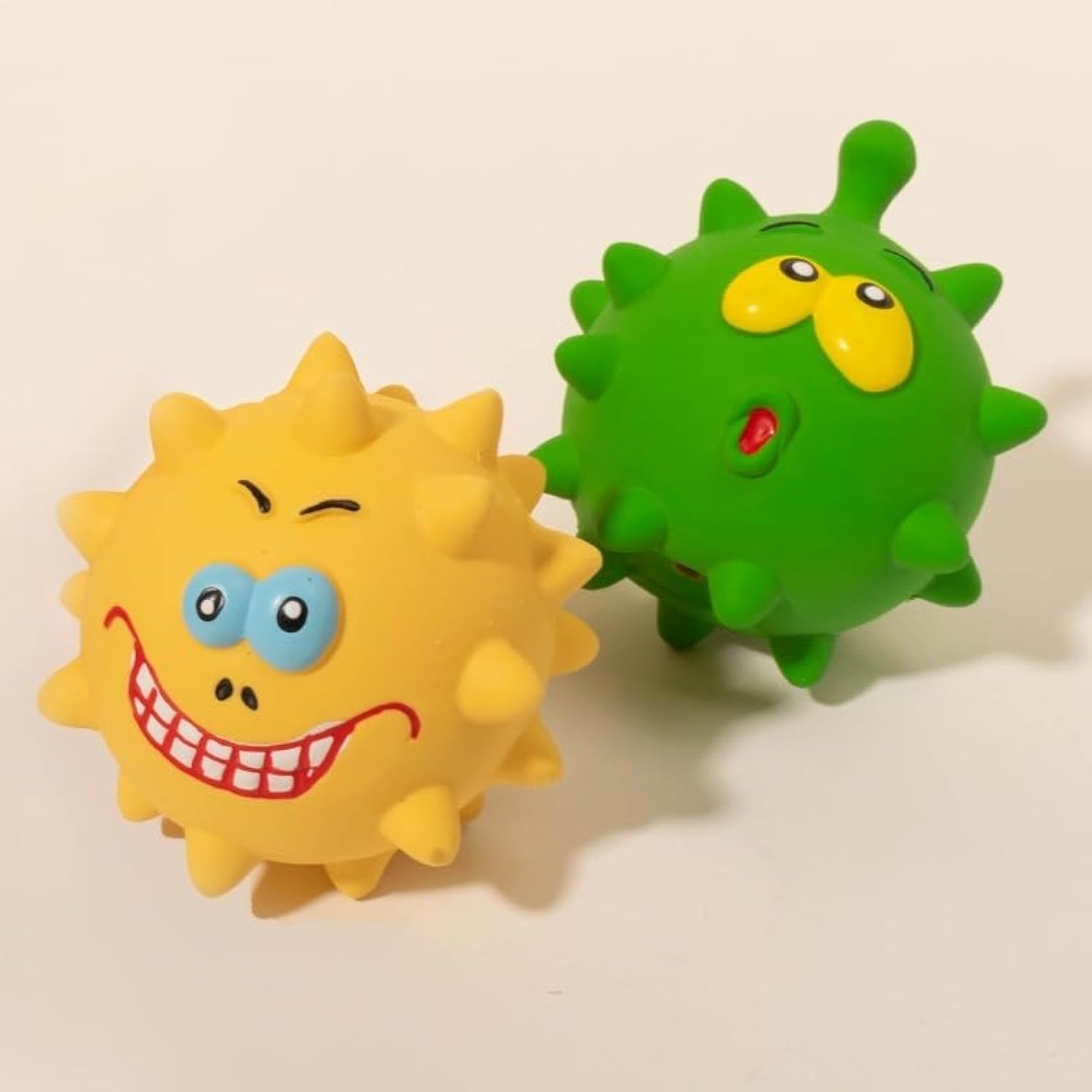 Squeaky Natural Latex Pet Toy Ball Set For All Size Chewers