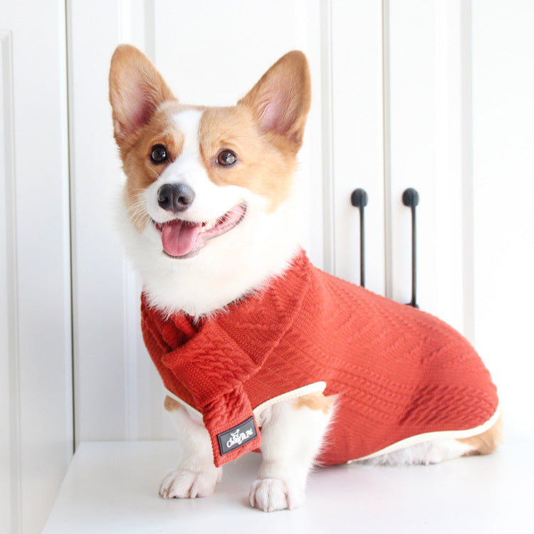 Vintage Twist Pet Sweater For Warmth And Classic Style