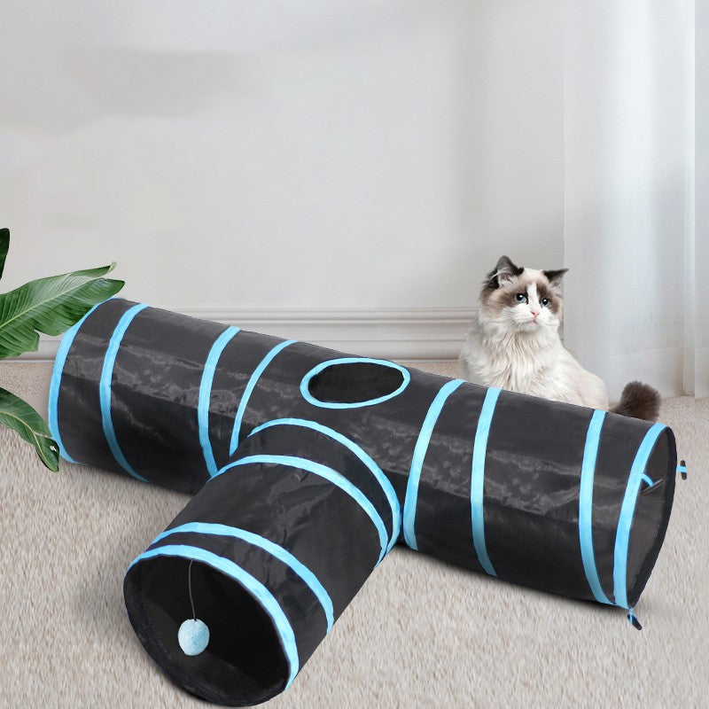 Foldable Pet Tunnel And Climbing Toy For Indoor Play And Exercise