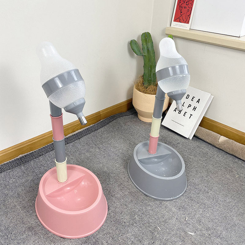 Automatic Pet Water Dispenser With Adjustable Height Feeding Stand
