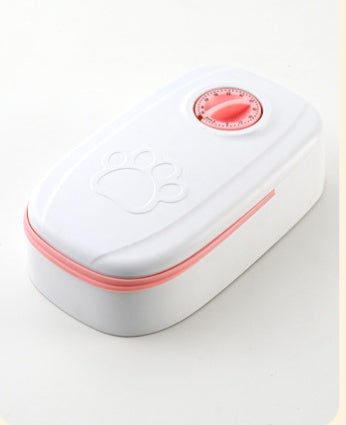 Smart Automatic Pet Food Feeder With Timer And Stainless Steel Bowl For Scheduled Feeding