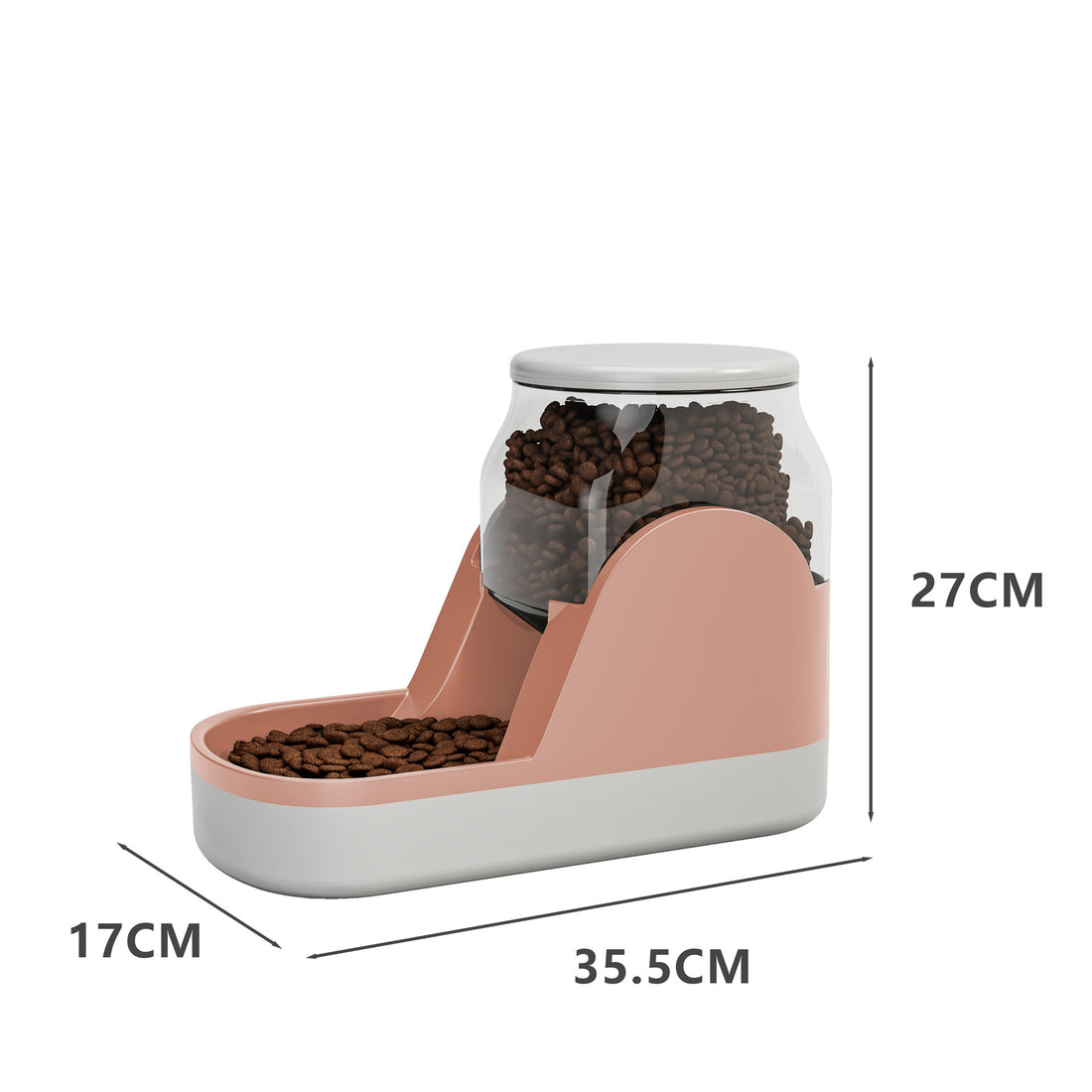 Automatic Pet Water Fountain And Food Dispenser Large Capacity