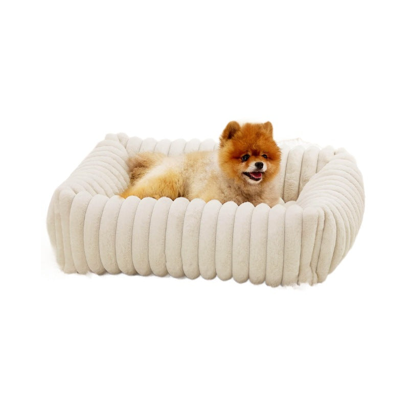 All Season Plush Pet Bed For Warm And Cozy Comfort