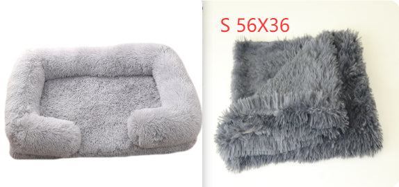 Plush Round Pet Bed For Warm And Cozy Winter Sleep