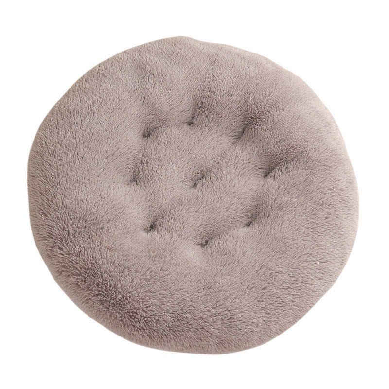 Round Plush Pet Bed Mat For Warm And Comfortable Sleep