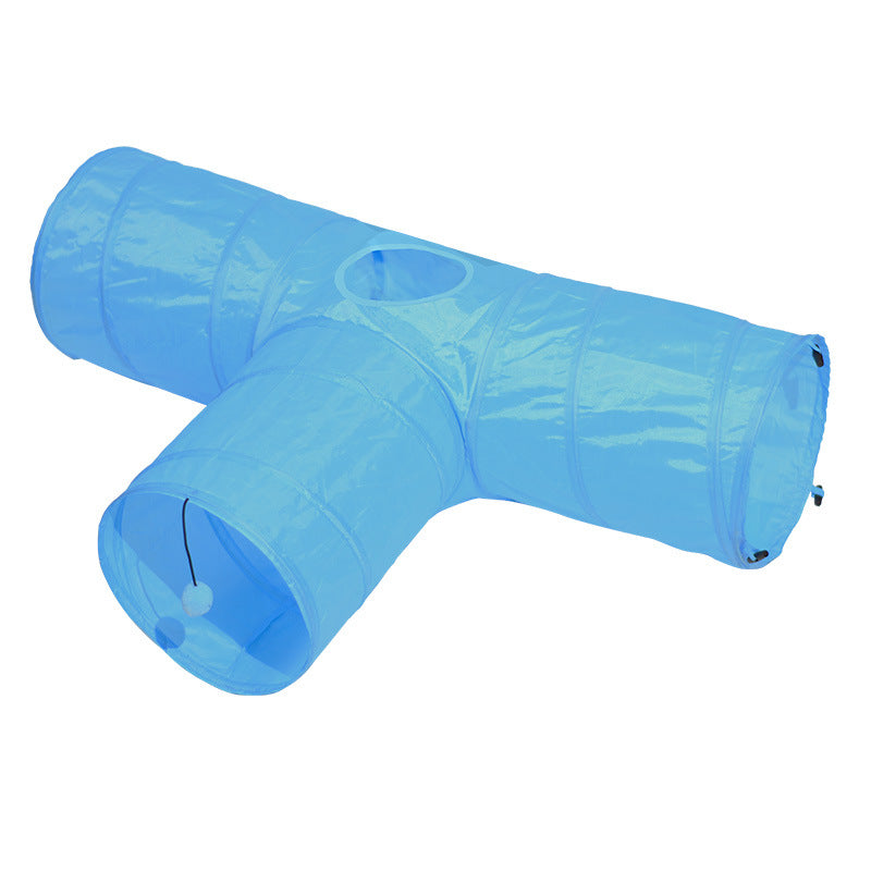 Foldable Pet Tunnel And Climbing Toy For Indoor Play And Exercise