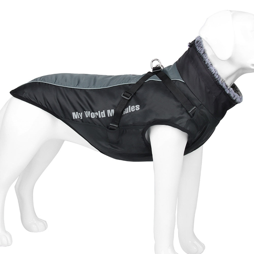 Warm Waterproof Reflective Pet Shell Jacket For Outdoor Protection