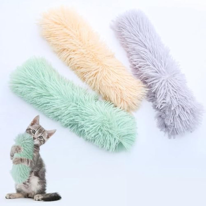 Interactive Soft Pet Toy Pillow With Crinkle Sound And Catnip For Exercise