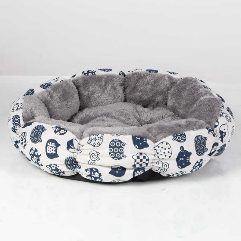 Calming Donut Pet Bed With Fluffy Round Comfortable Design