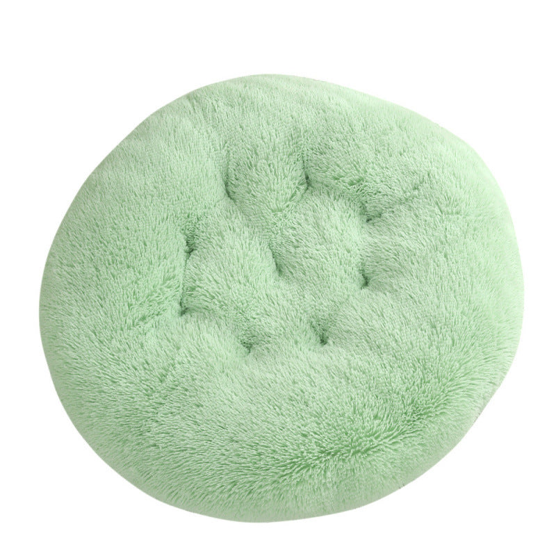 Round Plush Pet Bed Mat For Warm And Comfortable Sleep