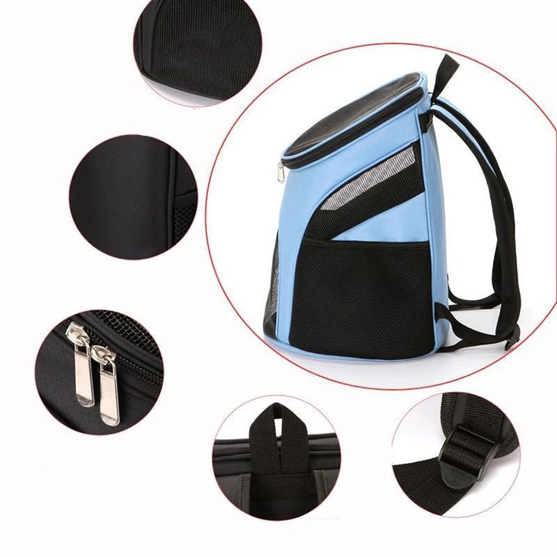 Breathable Pet Carrier Backpack For Small Pets Portable Outdoor Travel