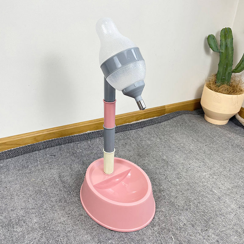 Automatic Pet Water Dispenser With Adjustable Height Feeding Stand