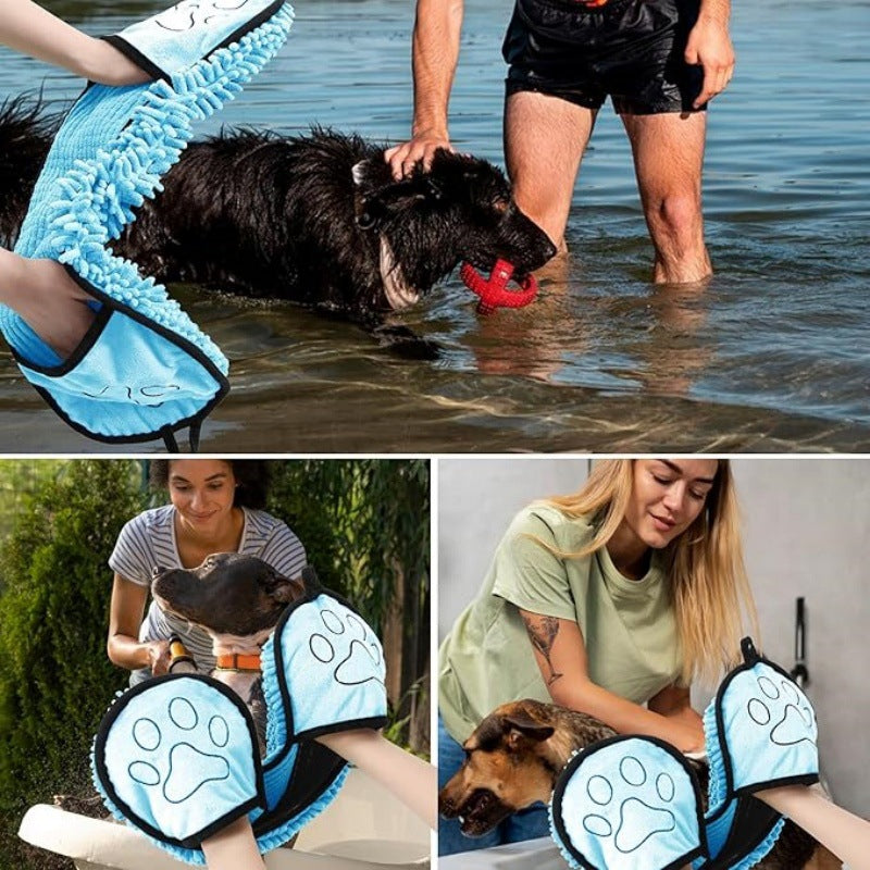 Quick Absorbent Pet Bath Towel For Fast Drying After Bath