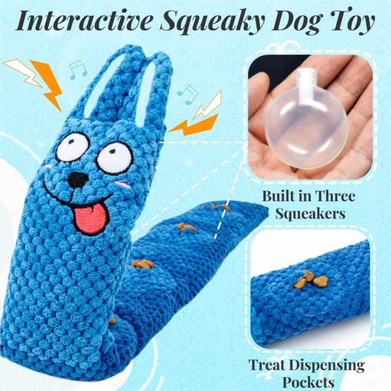 Interactive Squeaky Pet Puzzle Toy Set With Snuffle Mat For IQ Training