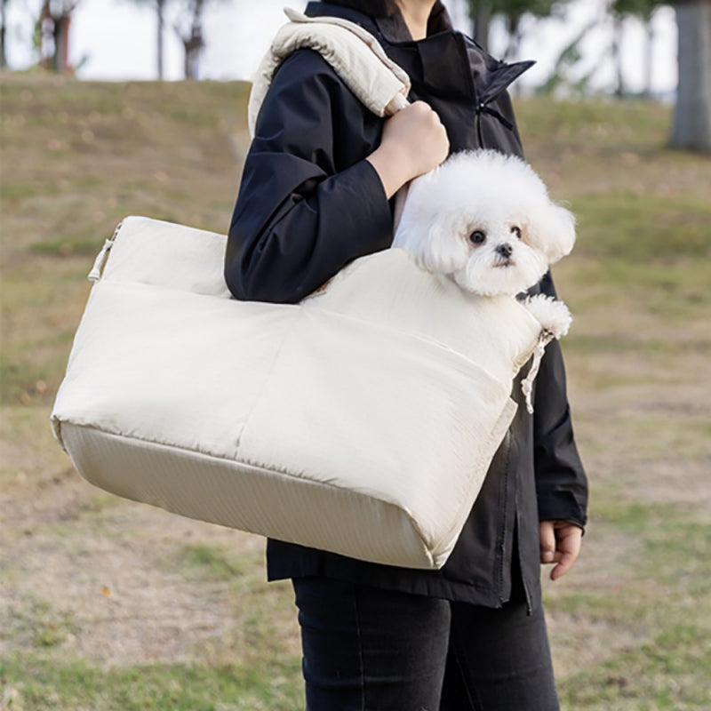 Portable Pet Car Seat Carrier With Adjustable Safety Leash For Small Pets