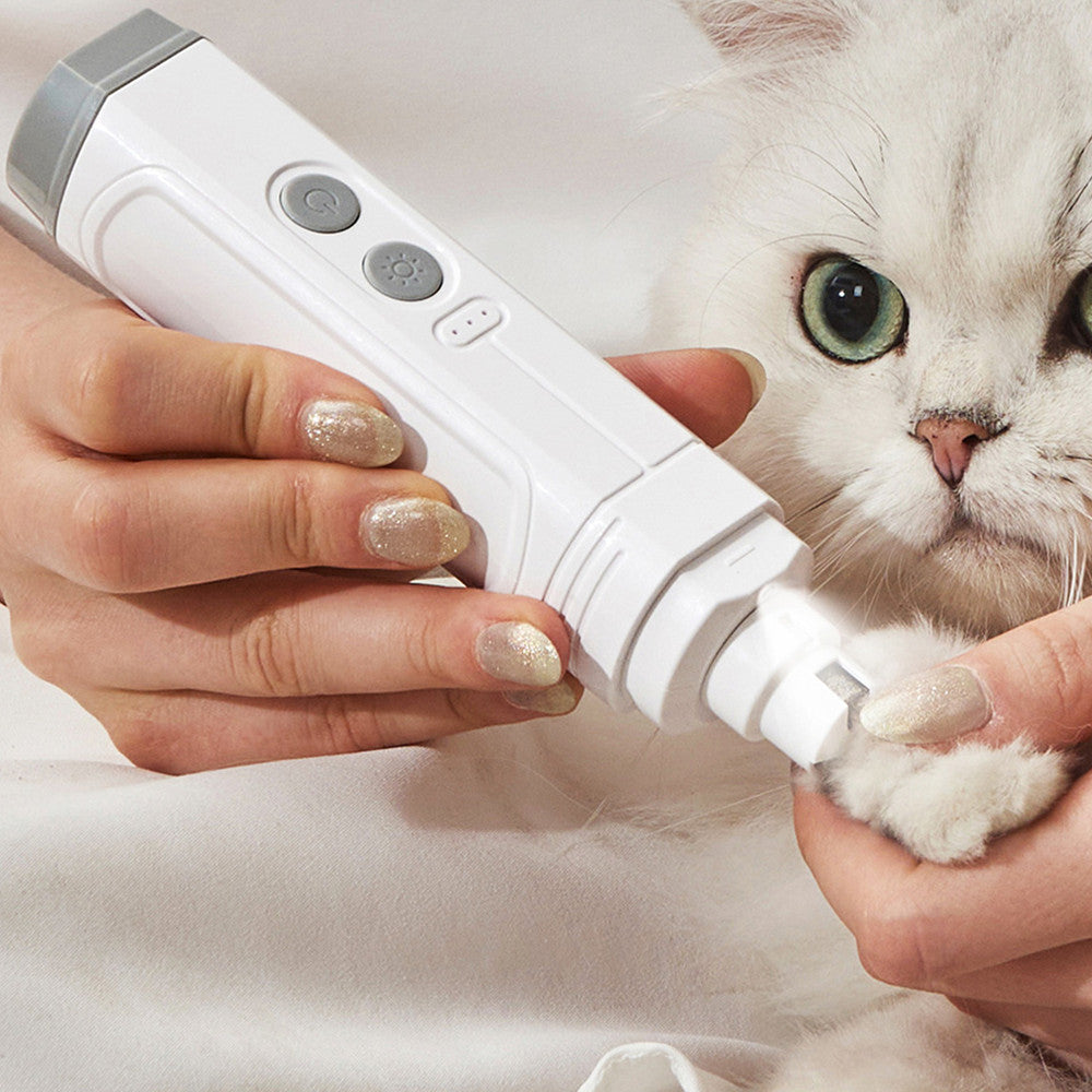 High Power Automatic Pet Nail Trimmer With Double Lamp Design