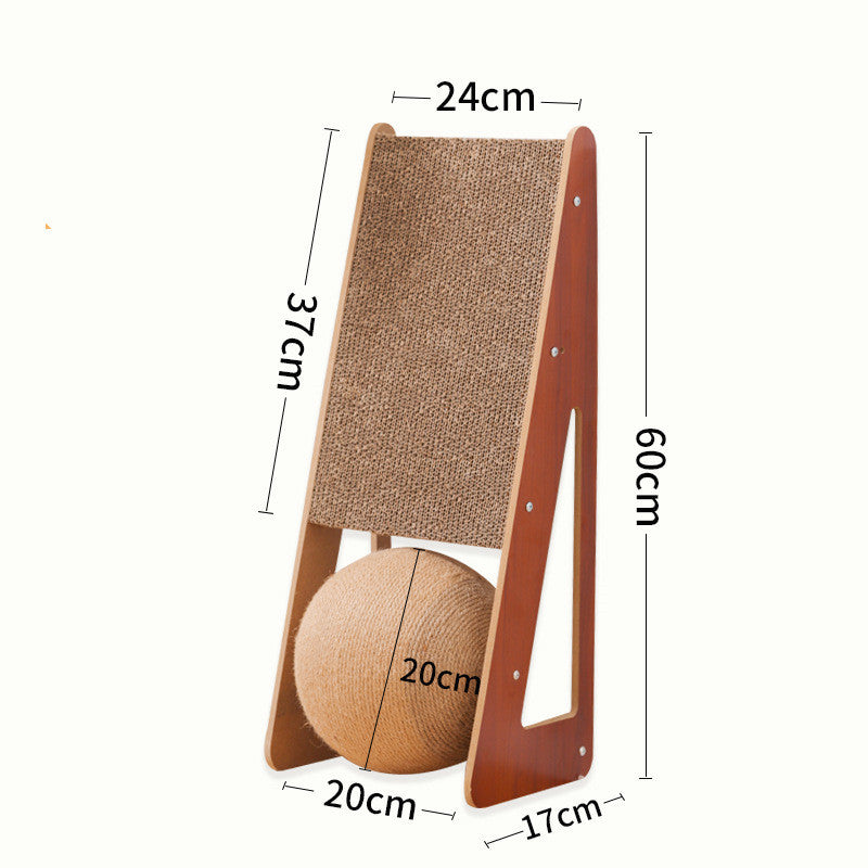 Corrugated Paper Pet Scratching Board Toy For Claw Care And Play