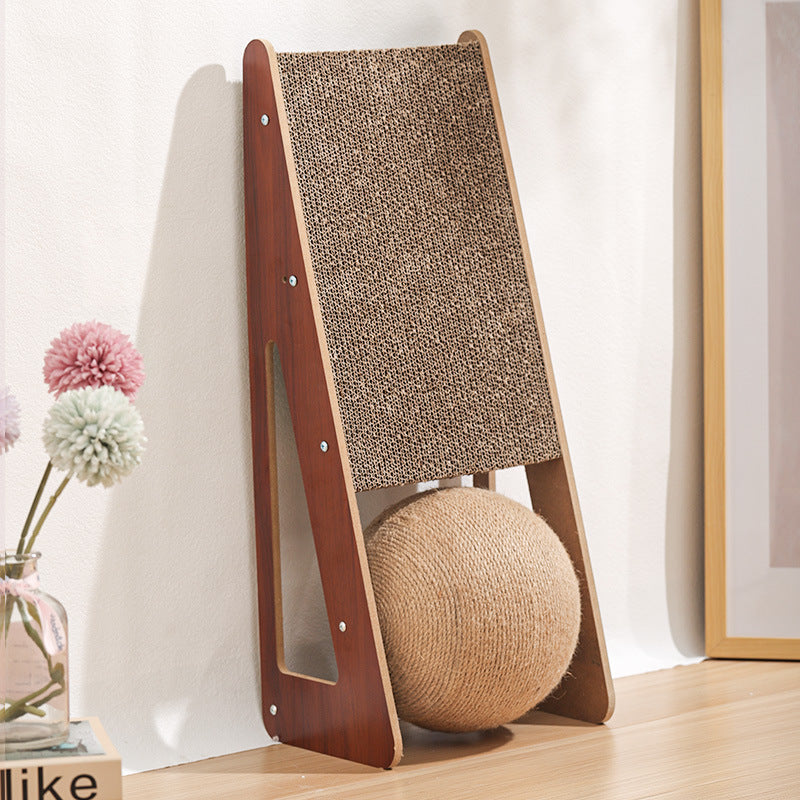 Corrugated Paper Pet Scratching Board Toy For Claw Care And Play