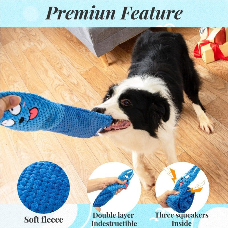 Interactive Squeaky Pet Puzzle Toy Set With Snuffle Mat For IQ Training