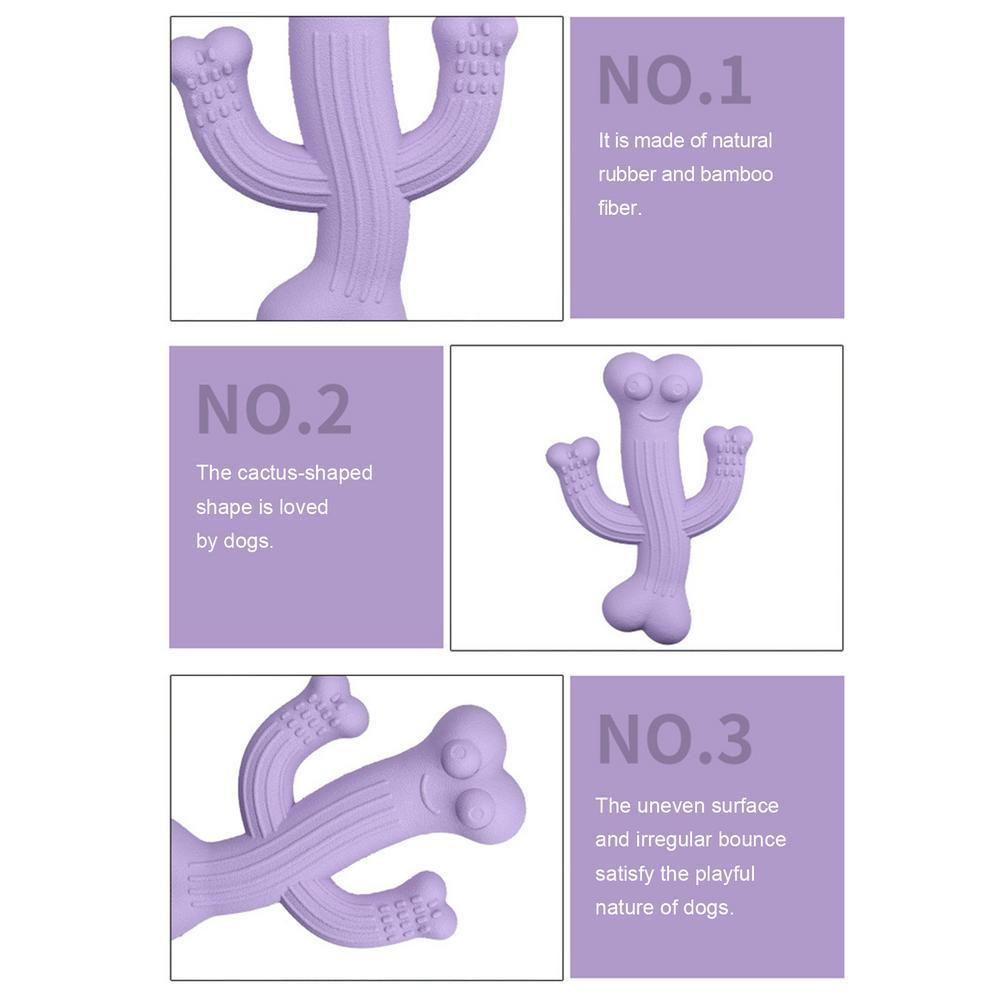 Ultra Durable Cactus Shape Pet Chew Toy For Interactive Play And Boredom Relief