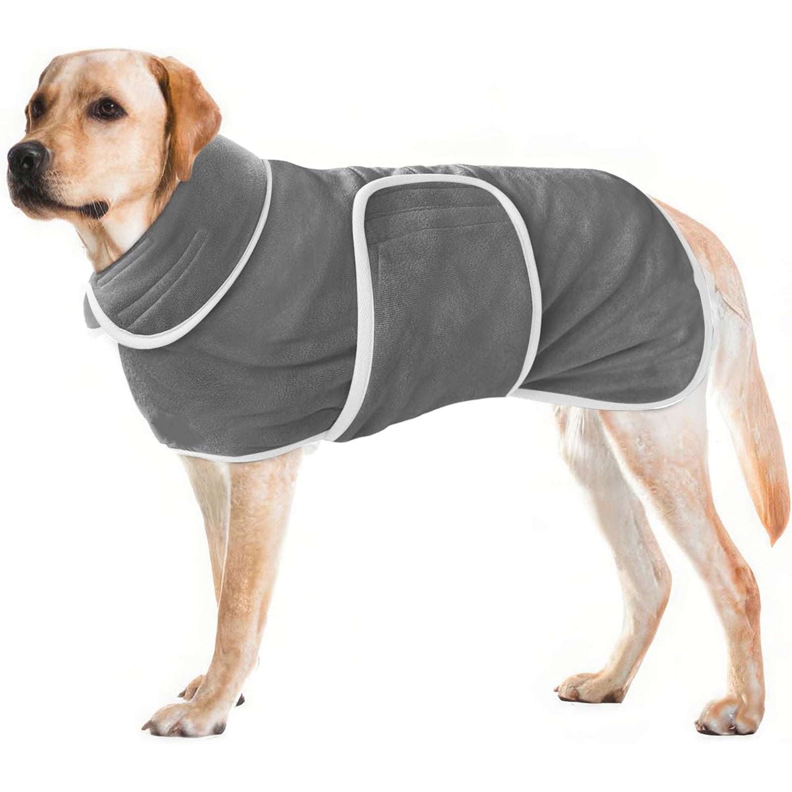 Super Absorbent Pet Bathrobe Towel Coat For Quick Drying Comfort