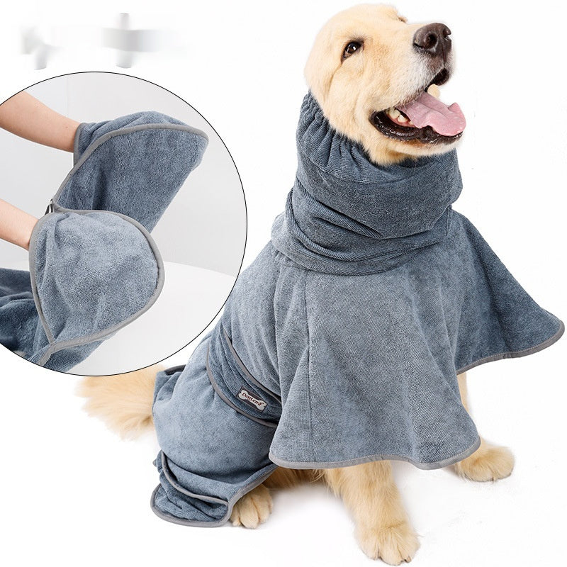Strong Absorbent Pet Cotton Bath Towel For Quick Drying After Bath