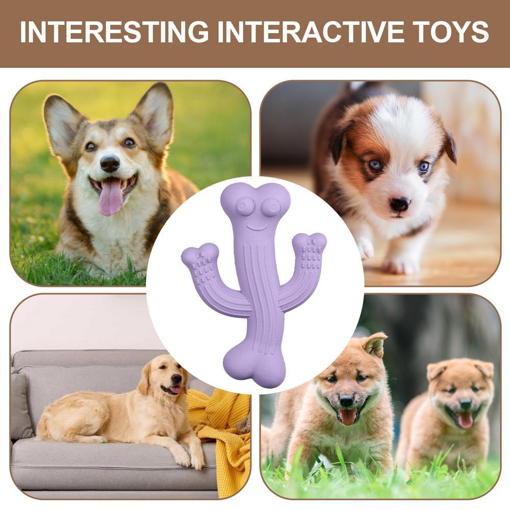 Ultra Durable Cactus Shape Pet Chew Toy For Interactive Play And Boredom Relief