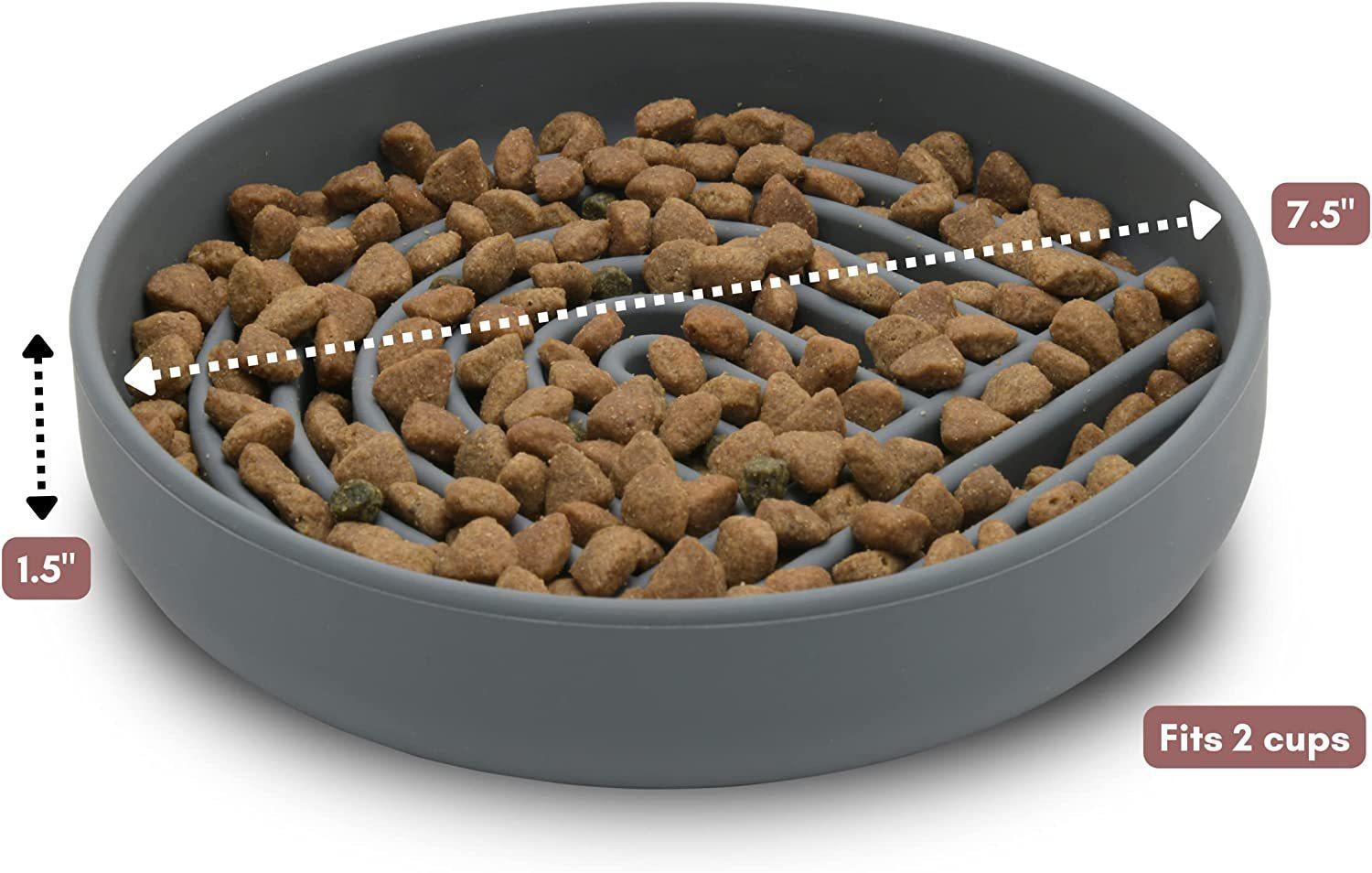 Simple Fashion Slow Feeding Pet Bowl For Controlled Eating And Digestion