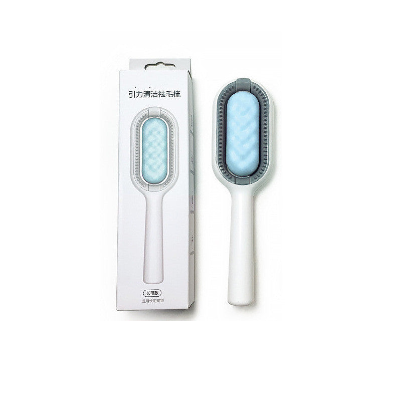 Pet Grooming Dematting Brush Comb With Hair Collection Tank For Cleaning And De Shedding