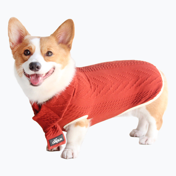 Vintage Twist Pet Sweater For Warmth And Classic Style