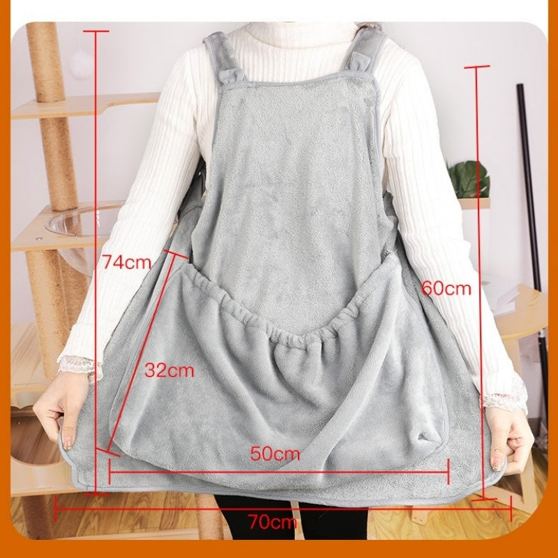 Portable Pet Chest Carrier Apron Bag For Outdoor Travel And Comfort