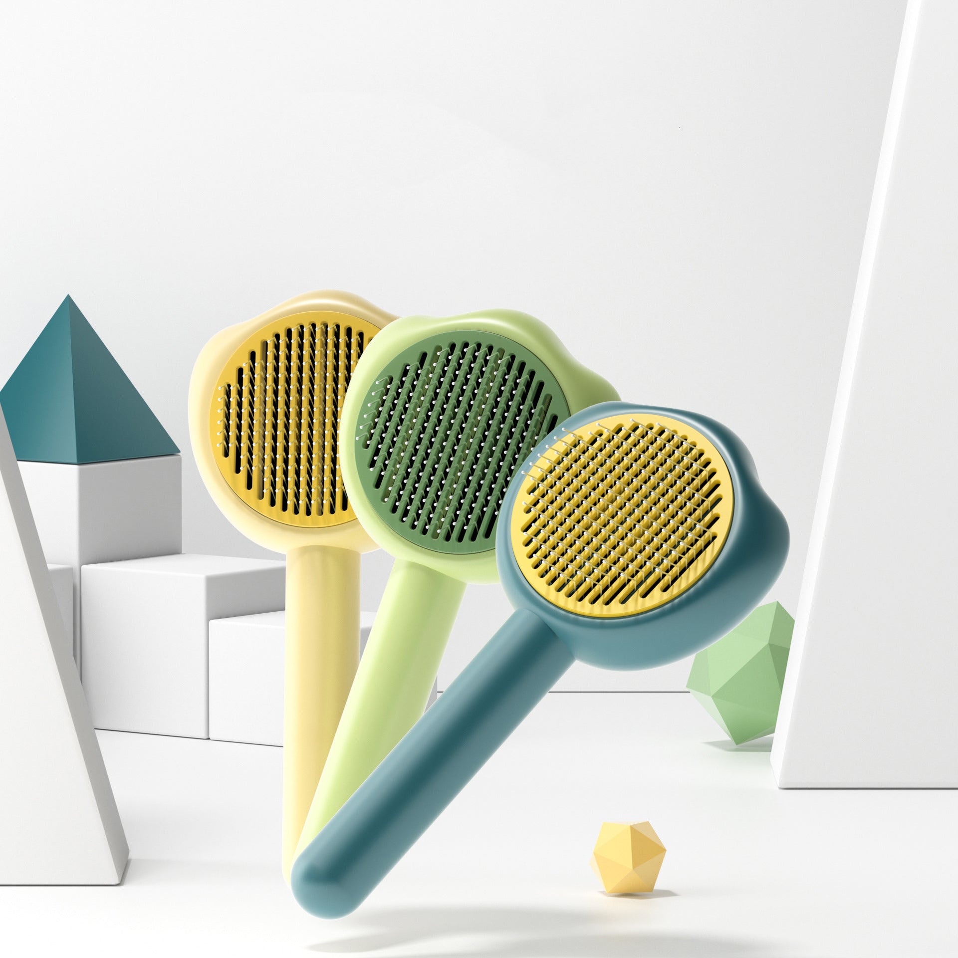 Self Cleaning Pet Grooming Comb For Hair Removal And Gentle Brushing